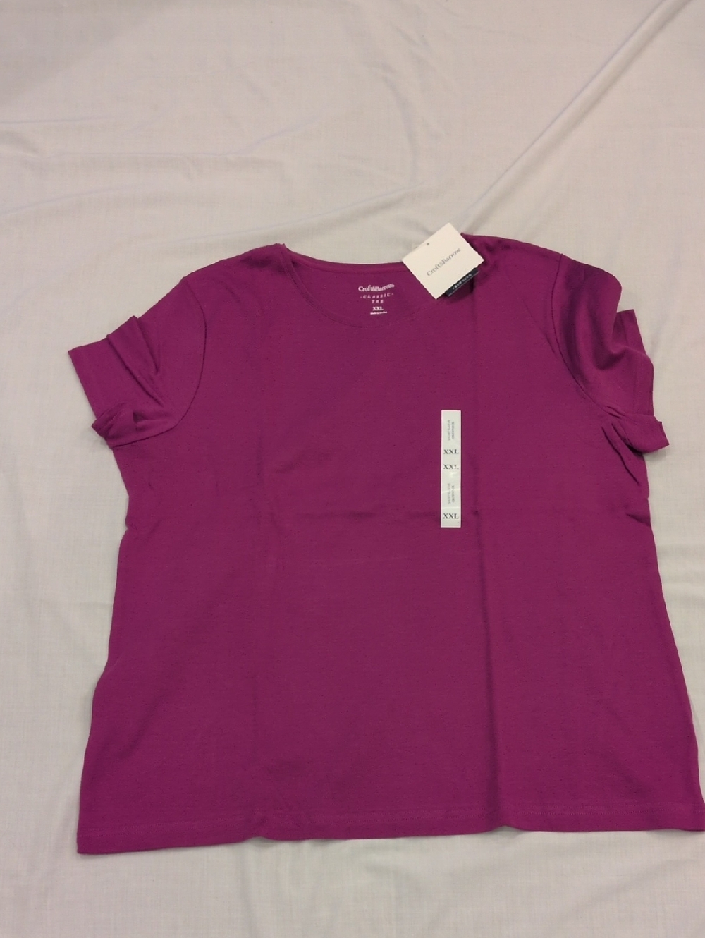 croft & barrow Short Sleeve Tee in Fuchsia